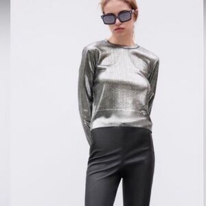 Zara Silver Pullover